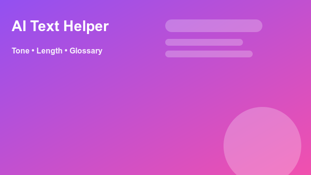 AI Text Helper