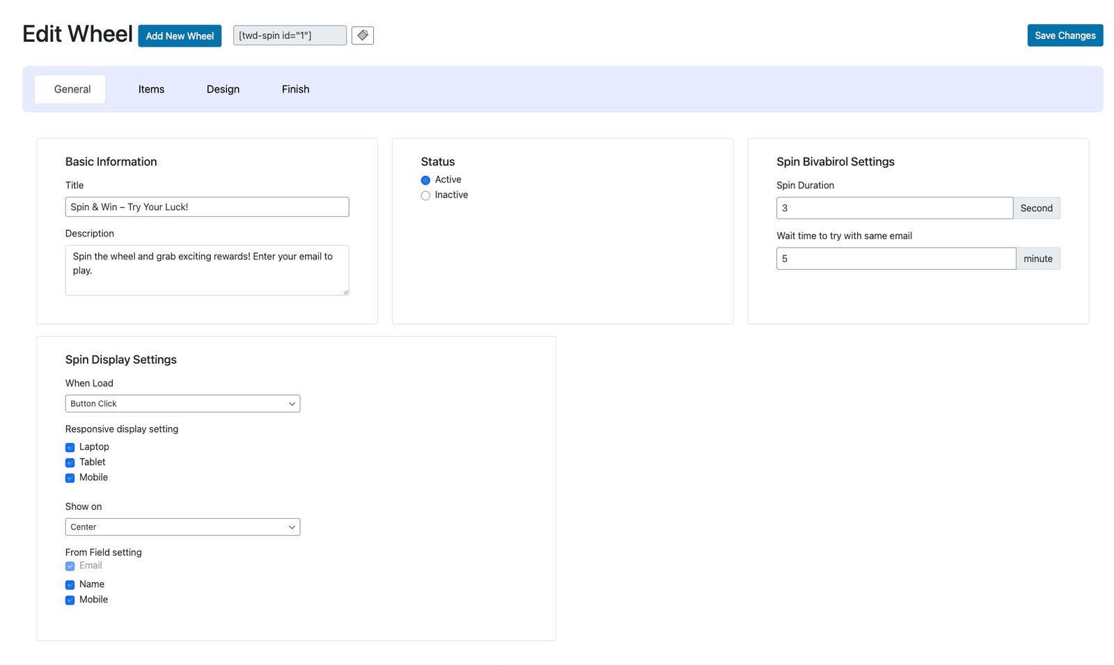 Spin & Win Wheel – Gamified Lead Capture WordPress Plugin