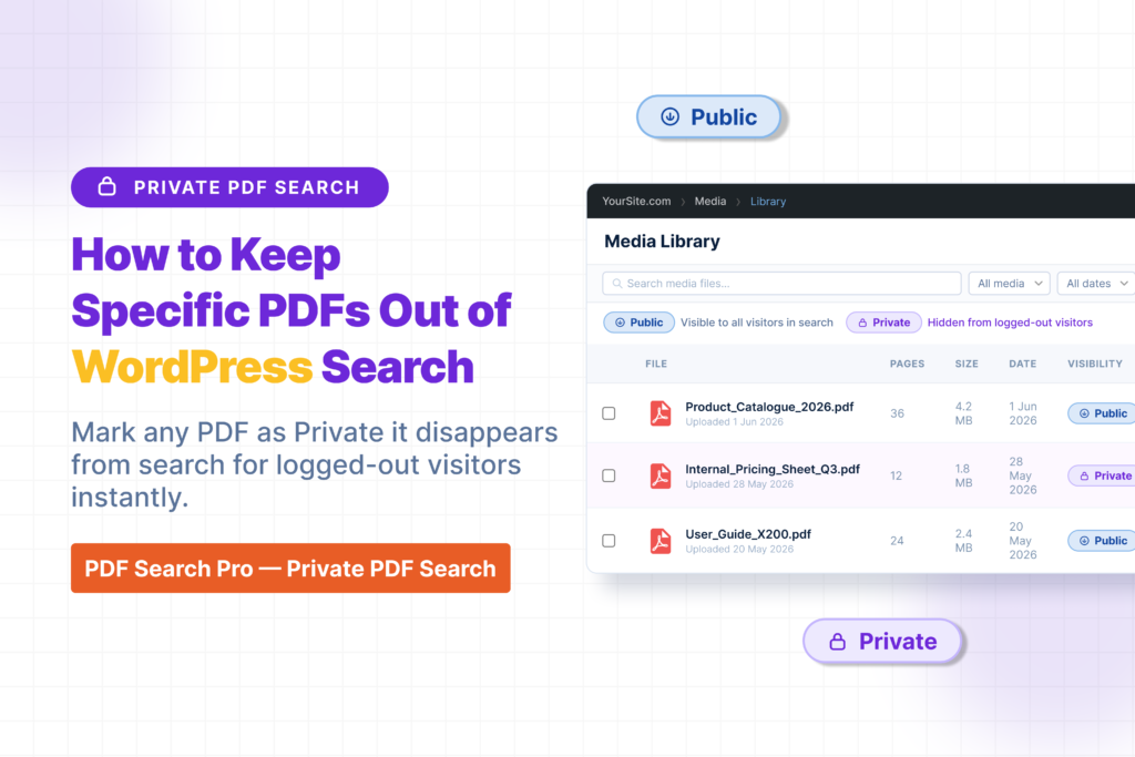How to Keep Specific PDFs Out of WordPress Search Results