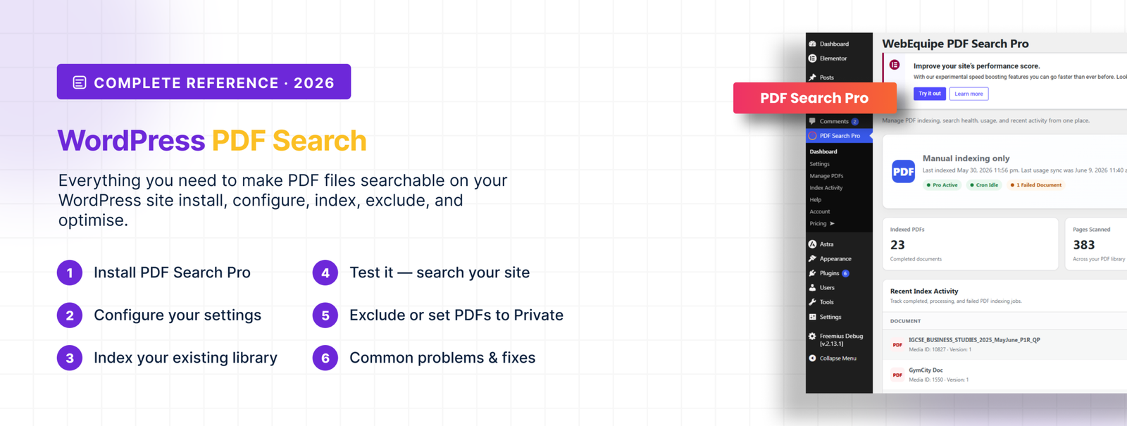 WordPress PDF Search 2026