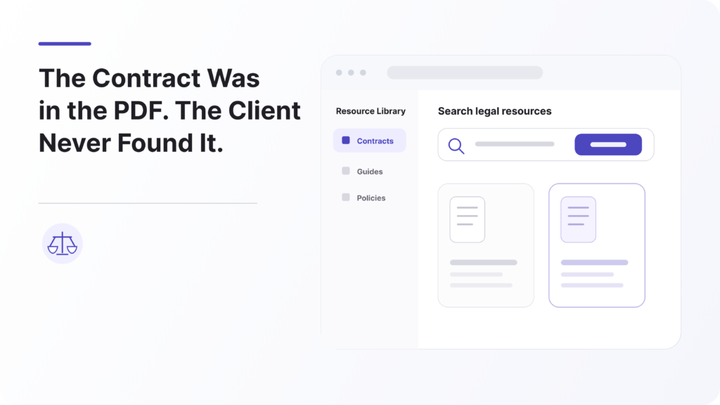 The Contract Was in the PDF. The Client Never Found It.