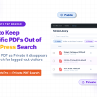 How to Keep Specific PDFs Out of WordPress Search Results